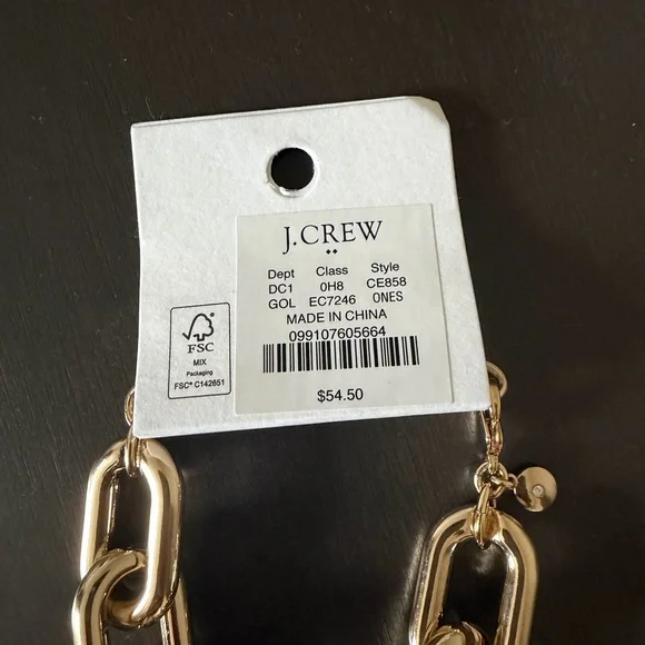 J. Crew Gold Chunky Link Necklace - Picture 5 of 6